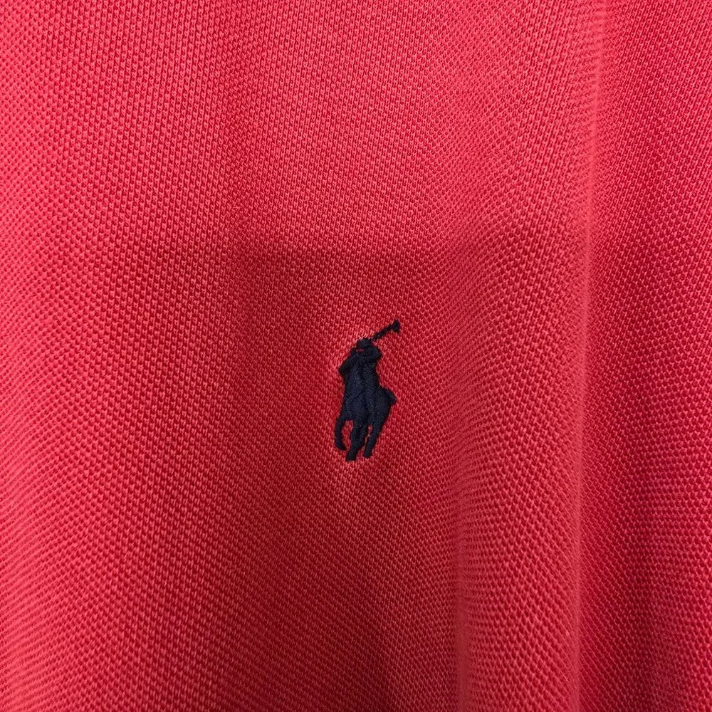 Polo Ralph Lauren Men's 100% Cotton Red 2 Button Short Sleeve Polo‎ Shirt Sz 4XB